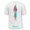 SQUID SPLASH egyedi mintás t-shirt fehér színben